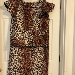 Women two piece skirt set